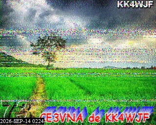 SSTV image from KO6KL_20M