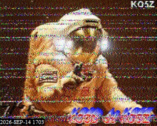 SSTV image from KO6KL_20M