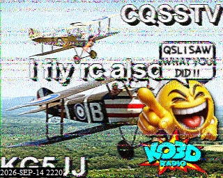 SSTV image from KO6KL_20M