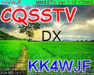 SSTV image from KP4TR_20M