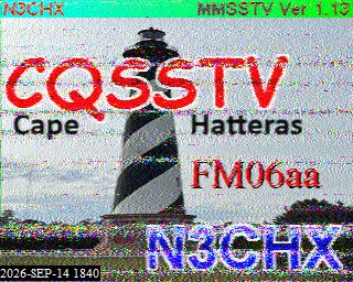 SSTV image from KP4TR_20M