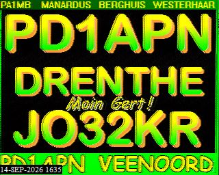 SSTV image from PA3BHW_2M