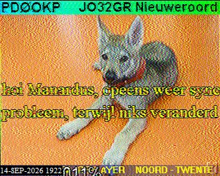 SSTV image from PA3BHW_2M