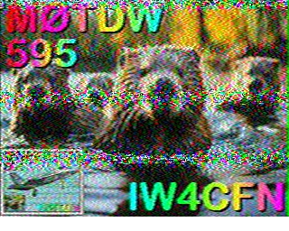 SSTV image from PD2PW_20M
