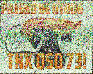 SSTV image from PD2PW_20M