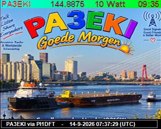 SSTV image from PI1DFT_2M