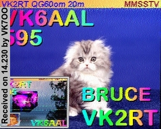 SSTV image from VK7OO_20M