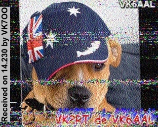 SSTV image from VK7OO_20M