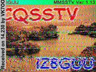 SSTV image from VK7OO_20M