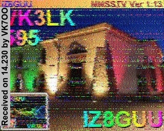 SSTV image from VK7OO_20M