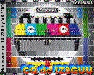 SSTV image from VK7OO_20M