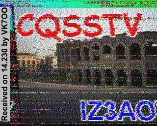 SSTV image from VK7OO_20M