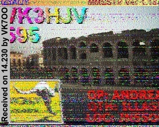SSTV image from VK7OO_20M