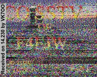 SSTV image from VK7OO_20M
