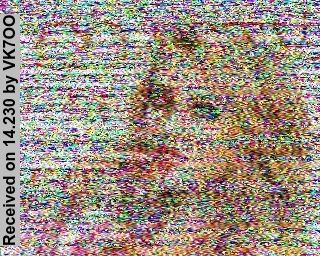 SSTV image from VK7OO_20M