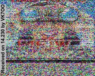 SSTV image from VK7OO_20M