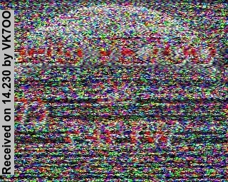 SSTV image from VK7OO_20M