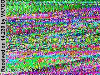 SSTV image from VK7OO_20M
