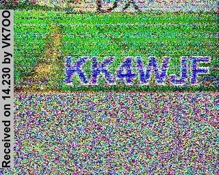 SSTV image from VK7OO_20M