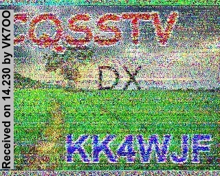 SSTV image from VK7OO_20M