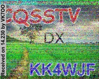 SSTV image from VK7OO_20M