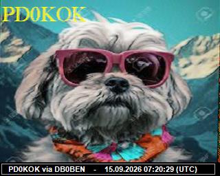 SSTV image from PI1DFT_2M