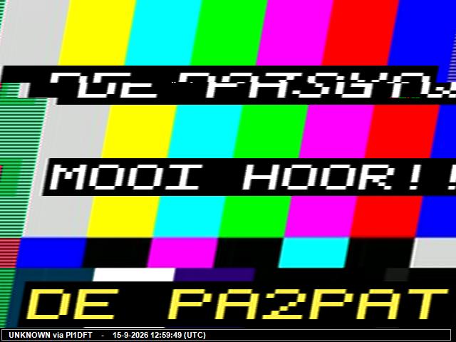 SSTV image from PI1DFT_2M
