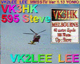 SSTV image from VK2DGH_2M