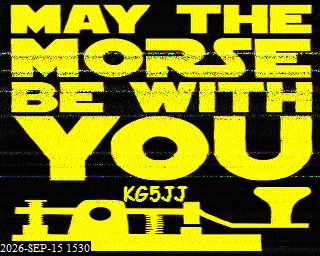 SSTV image from KO6KL_20M