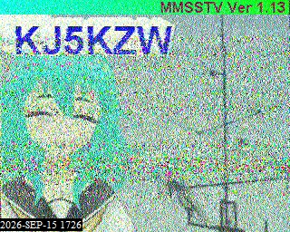 SSTV image from KO6KL_20M