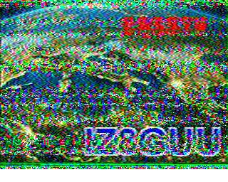SSTV image from PD2PW_20M
