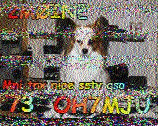 SSTV image from PD2PW_20M