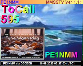SSTV image from PI1DFT_2M