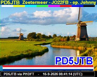 SSTV image from PI1DFT_2M