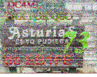 SSTV image from PD2PW_20M