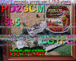 SSTV image from PD2PW_20M