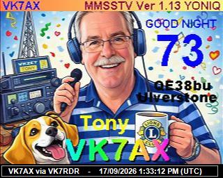 SSTV image from PI1DFT_2M
