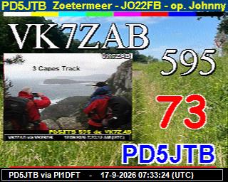 SSTV image from VK7RDR_2M