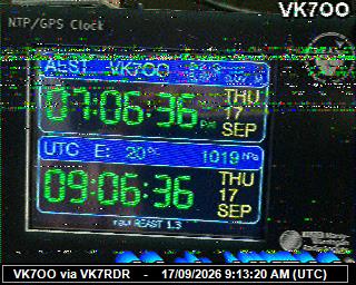 SSTV image from VK7RDR_2M