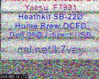 SSTV image from KP4TR_20M