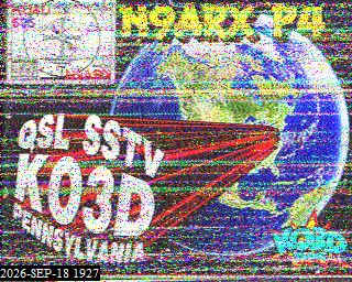 SSTV image from KP4TR_20M