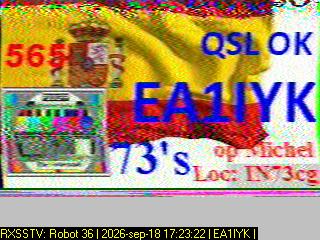SSTV image from PA0041SWL_20M