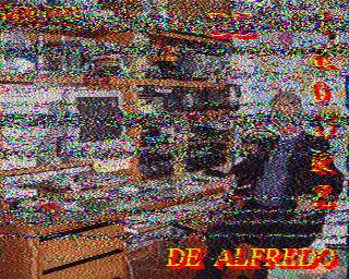 SSTV image from PA3ADE_2M