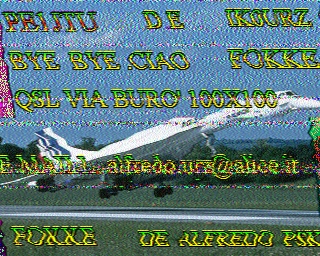 SSTV image from PD2PW_20M