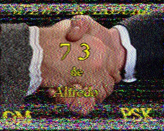 SSTV image from PD2PW_20M