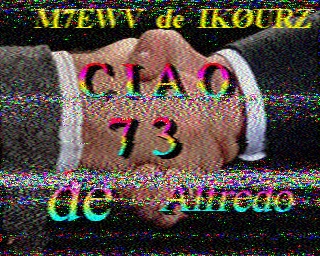 SSTV image from PD2PW_20M