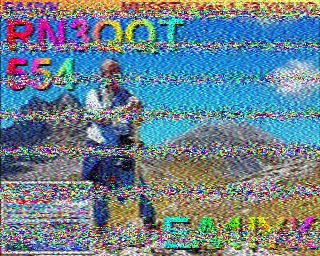 SSTV image from PD2PW_20M