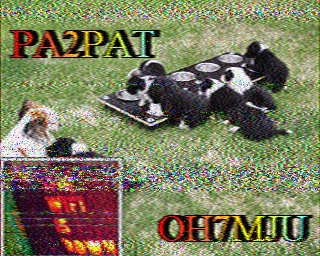SSTV image from PD2PW_20M