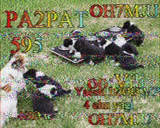 SSTV image from PD2PW_20M