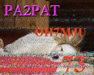 SSTV image from PD2PW_20M